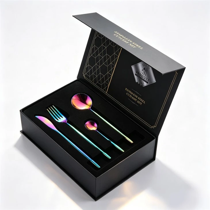 24 Piece Gold Cutlery Set