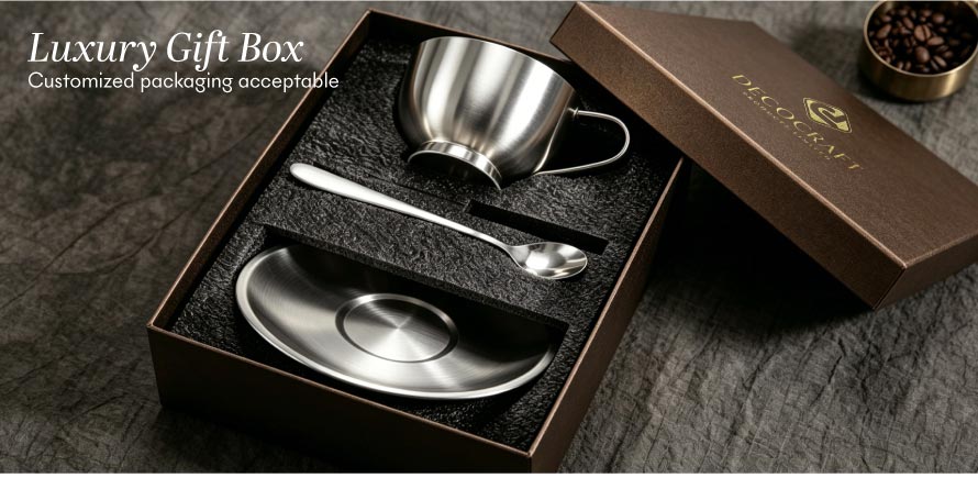 stainless steel coffee cup and saucer_ (2)