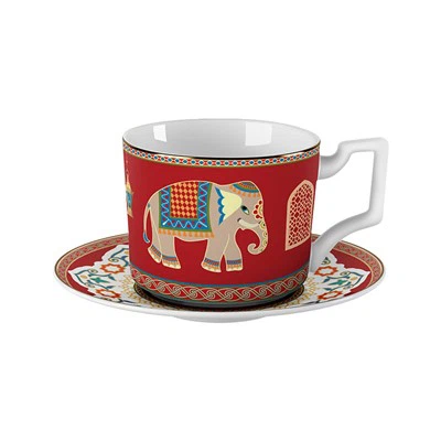 Evropský porcelánový podšálek na čajový šálek